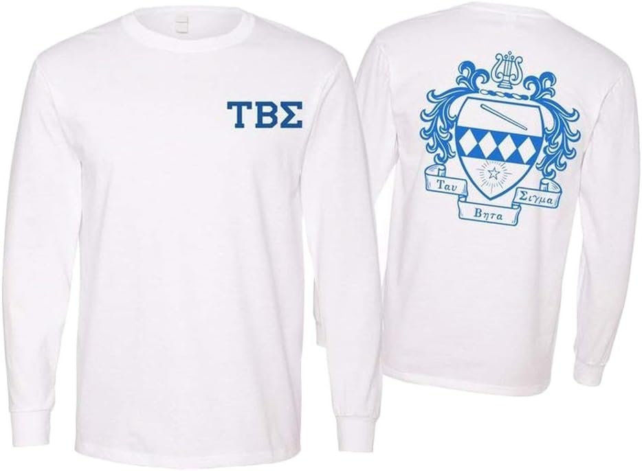 image:imageTau Beta Sigma World Famous Crest Long Sleeve TShirtWhite