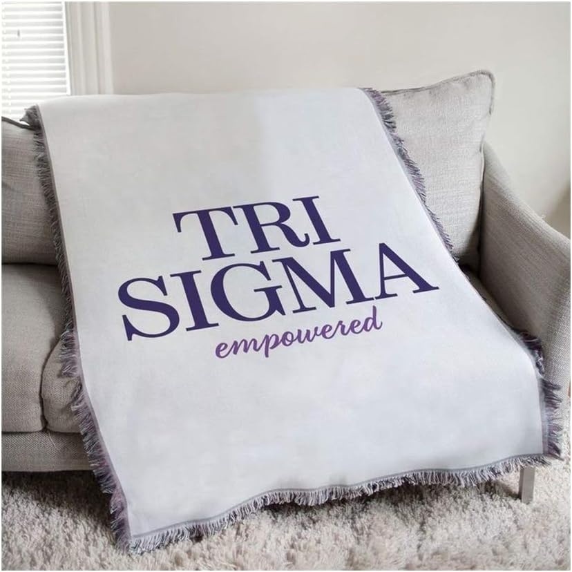 image:imageGreekgear Sigma Sigma Sigma Empowered Afghan Blanket Throw