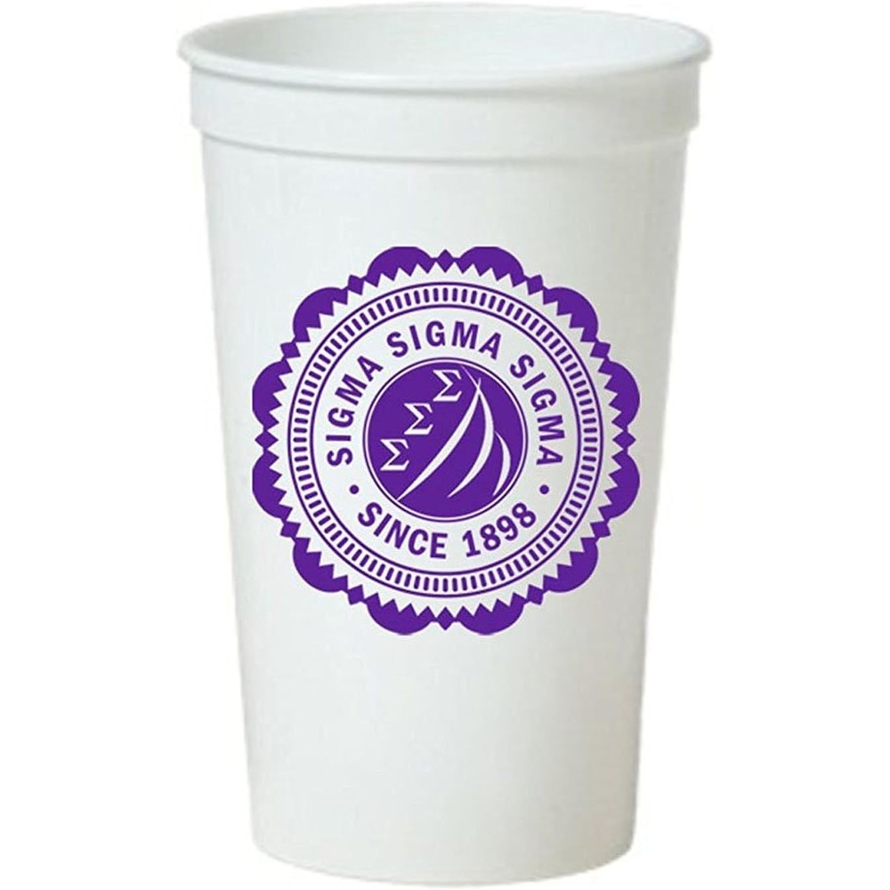 image:imageGreekgear Sigma Sigma Sigma Old Style Classic Giant Plastic Cup Set of 4