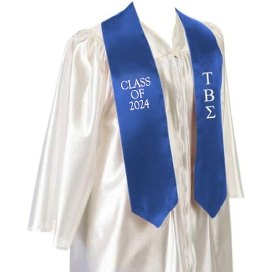 image:imageGreekgear Tau Beta Sigma Embroidered Graduation Sash Stole