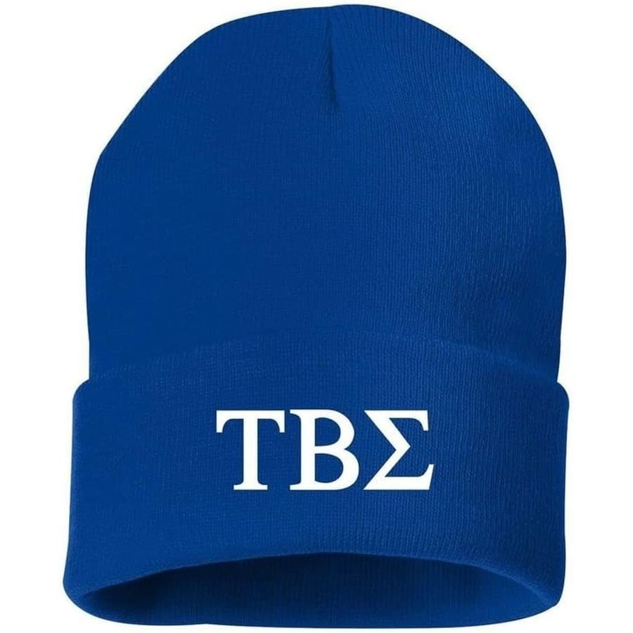 image:imageGreekgear Tau Beta Sigma Greek Letter Knit Cap Royal Blue