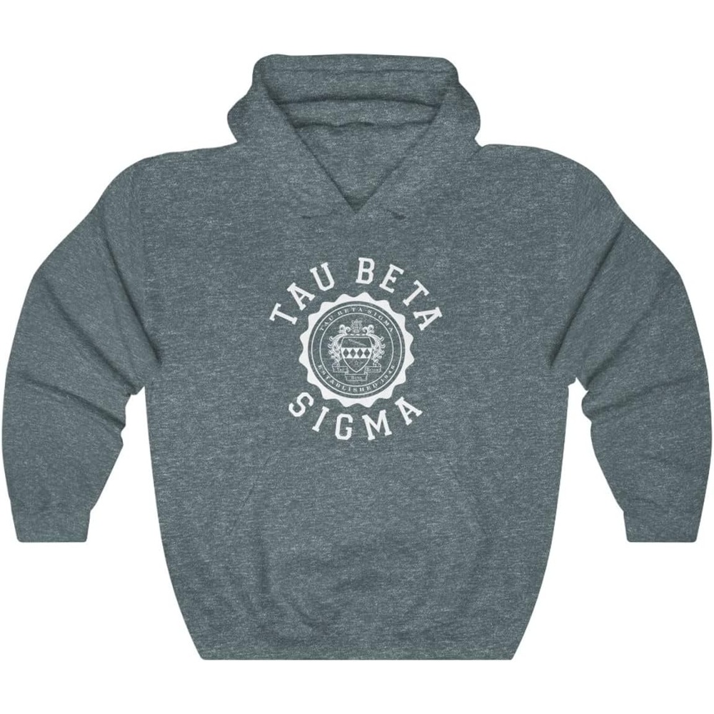 image:imageGreekgear Tau Beta Sigma Unisex College Seal HoodieDark Heather