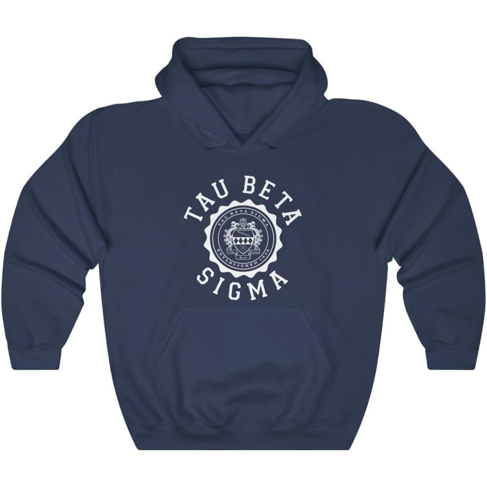 image:imageGreekgear Tau Beta Sigma Unisex College Seal HoodieNavy
