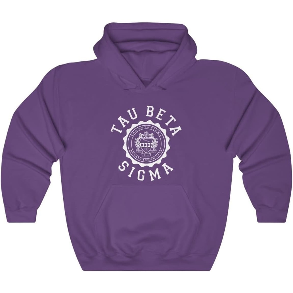 image:imageGreekgear Tau Beta Sigma Unisex College Seal HoodiePurple