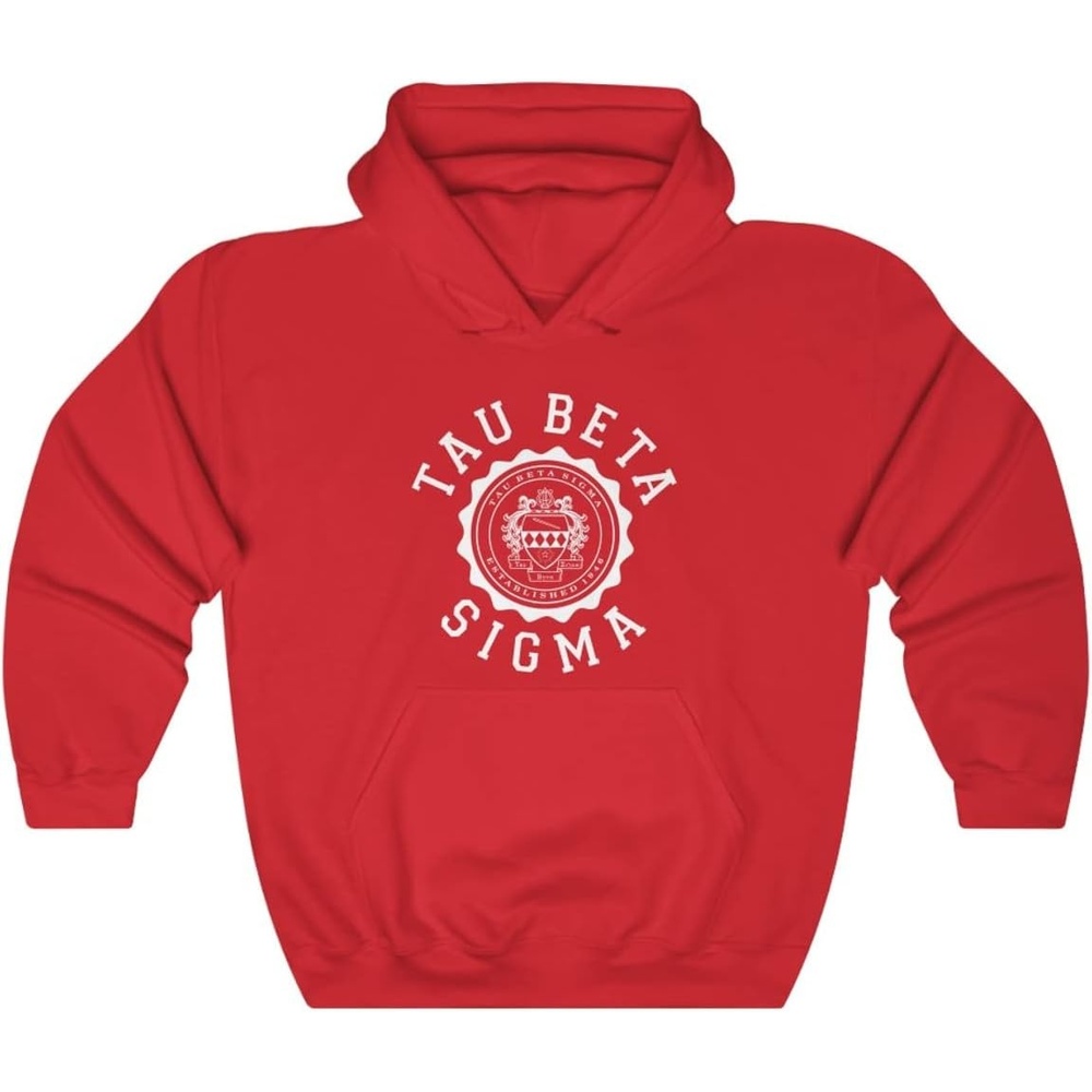 image:imageGreekgear Tau Beta Sigma Unisex College Seal HoodieRed