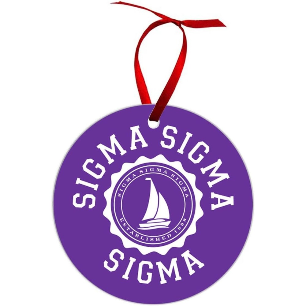 image:imageSigma Sigma Sigma Shield Christmas Ornaments