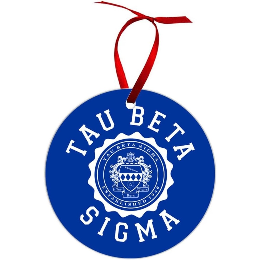 image:imageTau Beta Sigma Shield Christmas Ornaments