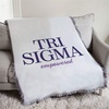 Greekgear Sigma Sigma Sigma Empowered Afghan Blanket Throw