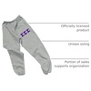 Greekgear Women’s Sigma Sigma Sigma Lettered Thigh Sweatpants(Sports Grey)