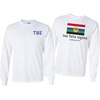 Tau Beta Sigma Flag Long Sleeve T-Shirt(White)