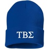 Greekgear Tau Beta Sigma Greek Letter Knit Cap Royal Blue