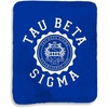 Greekgear Tau Beta Sigma Seal Sherpa Lap Blanket Navy Blue