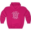 Greekgear Tau Beta Sigma Unisex College Seal Hoodie(Heliconia)