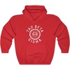 Greekgear Tau Beta Sigma Unisex College Seal Hoodie(Red)