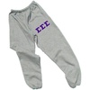 Greekgear Women’s Sigma Sigma Sigma Lettered Thigh Sweatpants(Sports Grey)