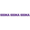 Sigma Sigma Sigma Long Window Sticker