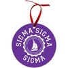 Sigma Sigma Sigma Shield Christmas Ornaments