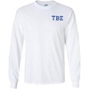 Tau Beta Sigma Flag Long Sleeve T-Shirt(White)