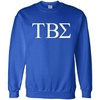 Tau Beta Sigma Lettered World Famous Greek Crewneck(Royal Blue)
