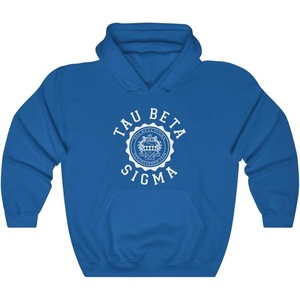 Greekgear Tau Beta Sigma Unisex College Seal Hoodie(Royal)