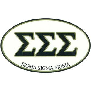 Sigma Sigma Sigma Euro Style Sticker