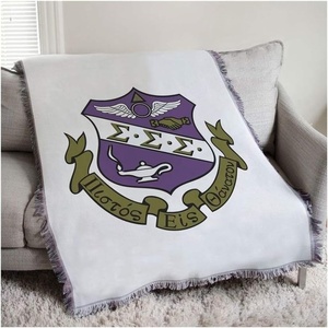 Sigma Sigma Sigma Full Color Crest Afghan Blanket Throw