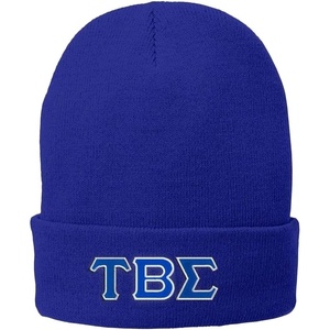 Tau Beta Sigma Big Greek Lettered Knit Cap(Royal Blue)