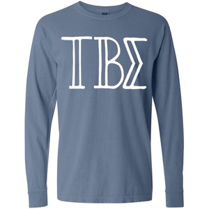 Tau Beta Sigma Greek Long Sleeve T-Shirt(Washed Denim)
