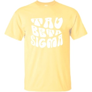 Tau Beta Sigma Sorority Shag T-Shirt(Maize)