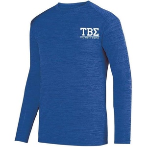 Tau Beta Sigma World Famous Dry Fit Tonal Long Sleeve Tee(Royal Blue)