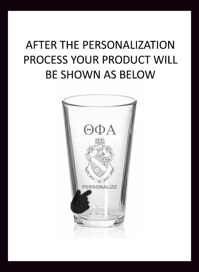 image:imageGreekgear Theta Phi Alpha Mixing Glass Transparent