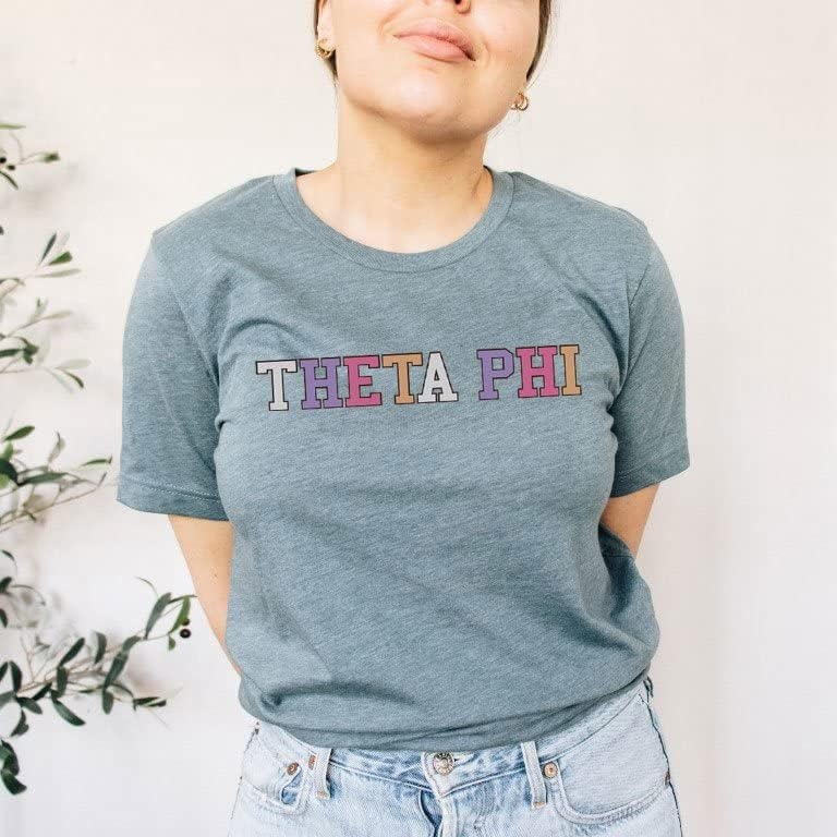 image:imageGreekgear Theta Phi Alpha Nickname TeeLight Blue