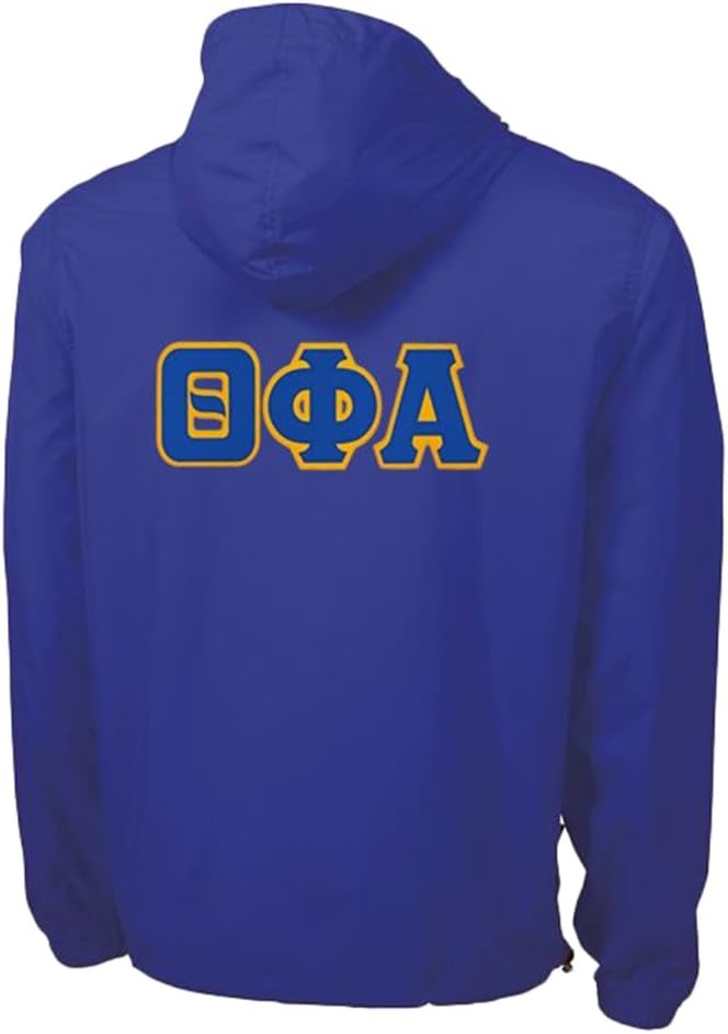 image:imageGreekgear Theta Phi Alpha Tackle Twill Lettered Pack N Go PulloverRoyal Blue