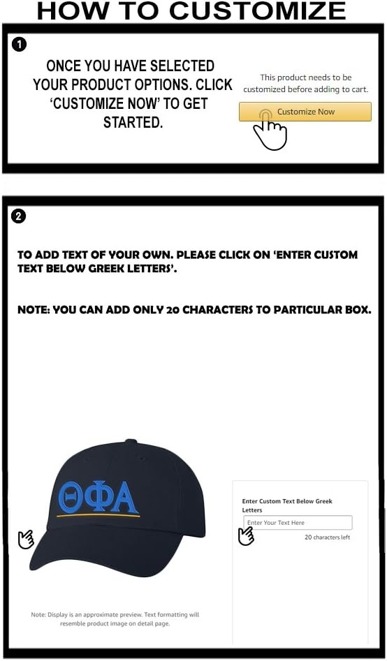 image:imagePersonalized Theta Phi Alpha Greek Line HatNavy Blue