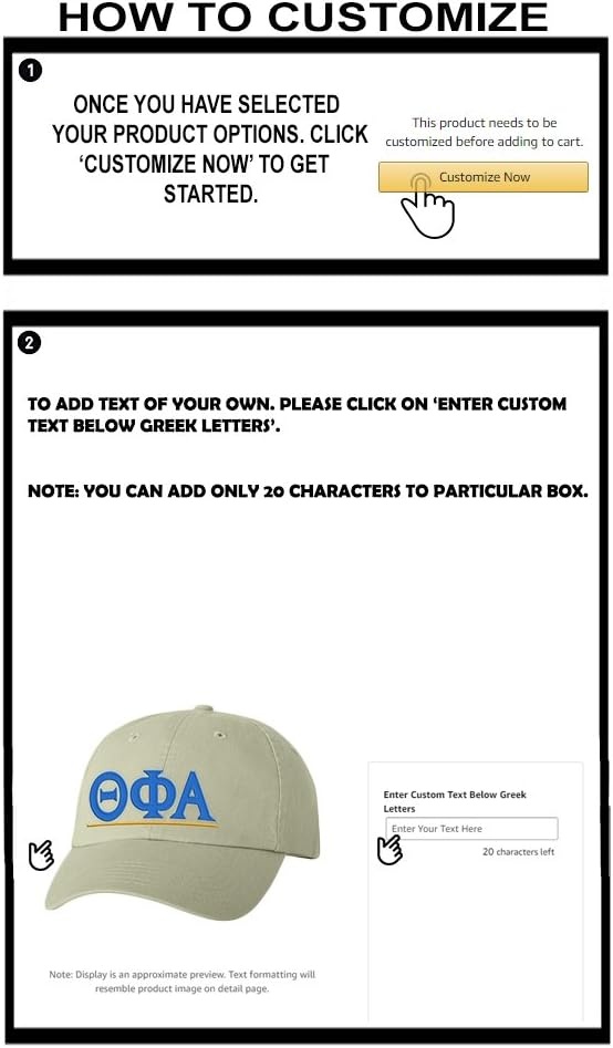 image:imagePersonalized Theta Phi Alpha Greek Line HatTan