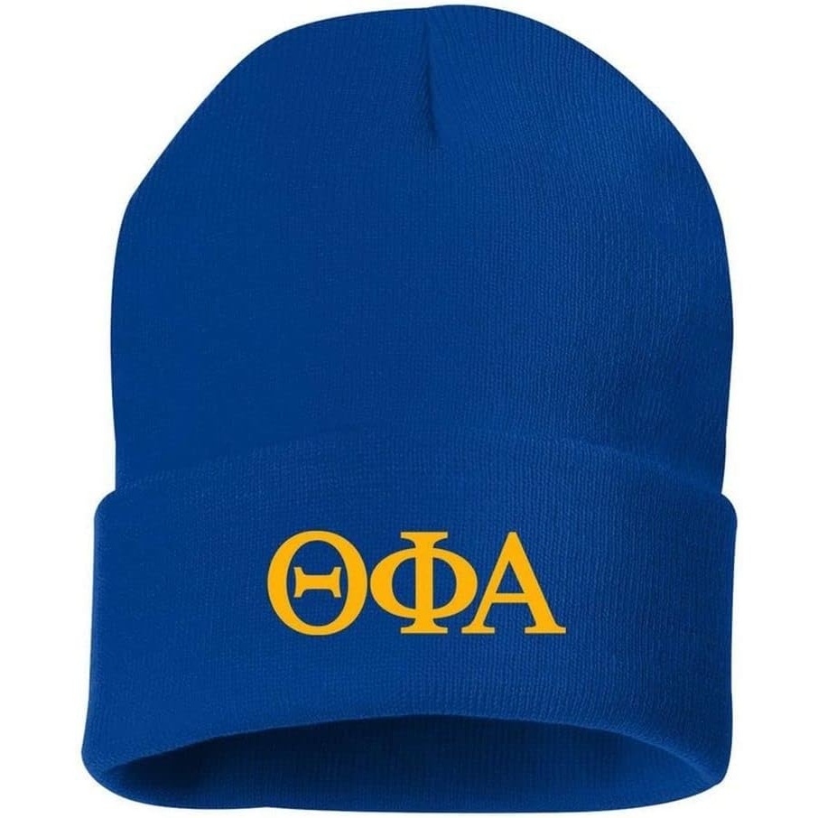 image:imageGreekgear Theta Phi Alpha Greek Letter Knit Cap Royal Blue
