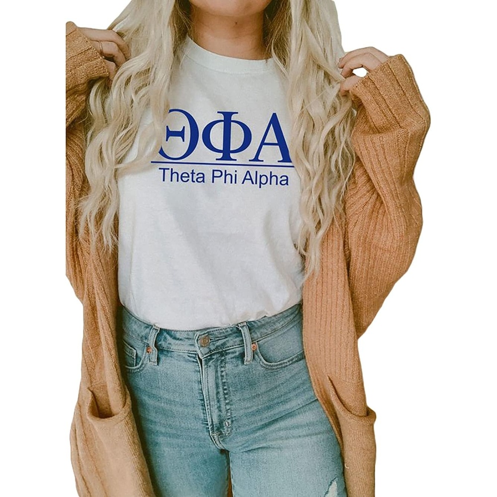 image:imageGreekgear Theta Phi Alpha Heavyweight TShirtWhite