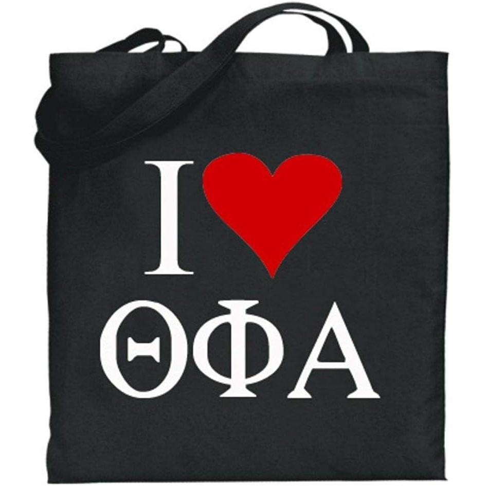 image:imageGreekgear Theta Phi Alpha I Love Tote BagsBlack