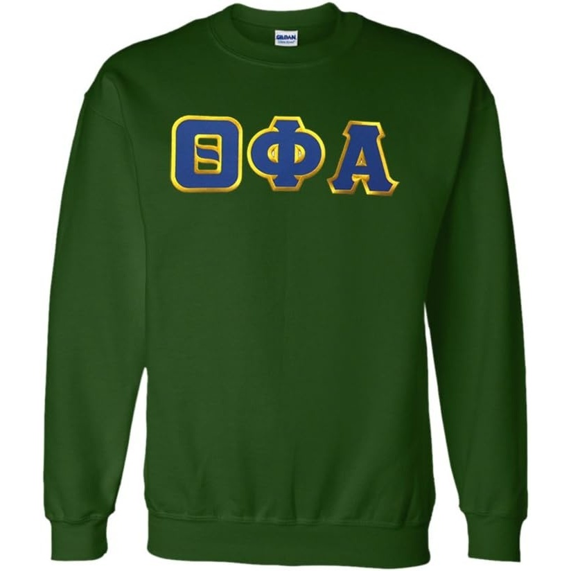 image:imageGreekgear Theta Phi Alpha Lettered CrewneckForest Green