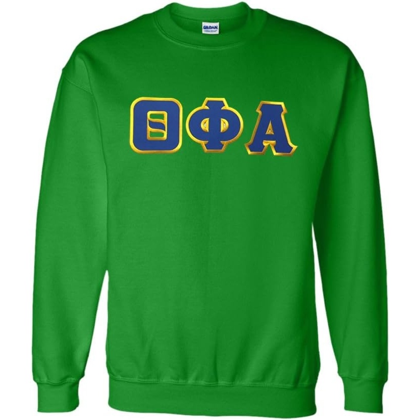 image:imageGreekgear Theta Phi Alpha Lettered CrewneckIrish Green