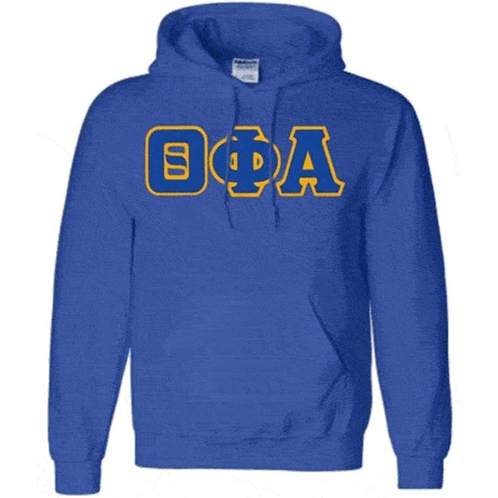 image:imageGreekgear Theta Phi Alpha Lettered Hooded SweatshirtRoyal Blue