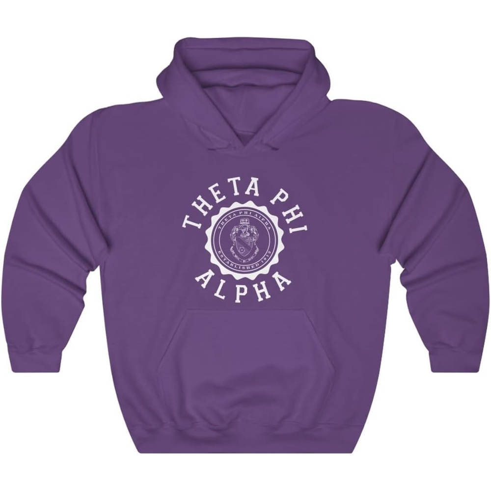 image:imageGreekgear Theta Phi Alpha Unisex College Seal HoodiePurple