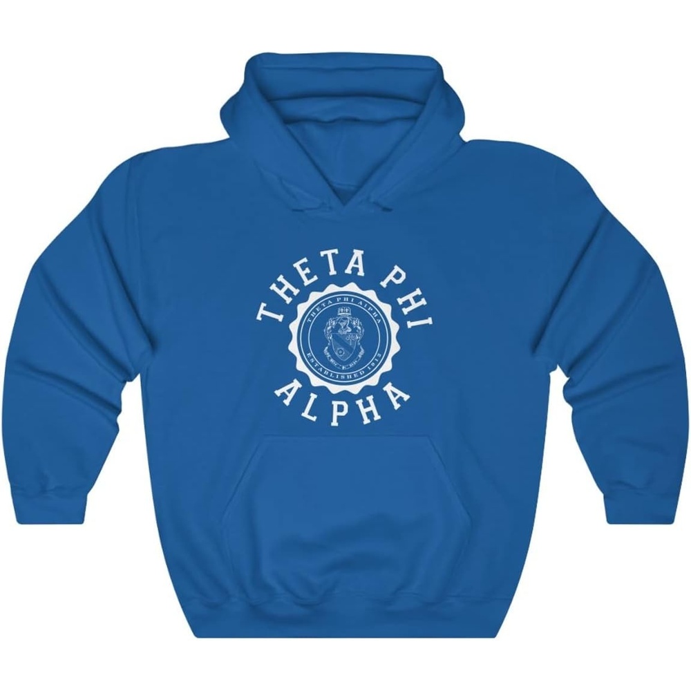 image:imageGreekgear Theta Phi Alpha Unisex College Seal HoodieRoyal