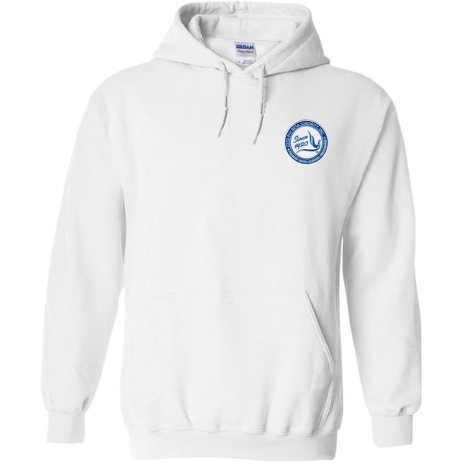 image:imageGreekgear Zeta Phi Beta Since 1920 Emblem Hooded SweatshirtWhite