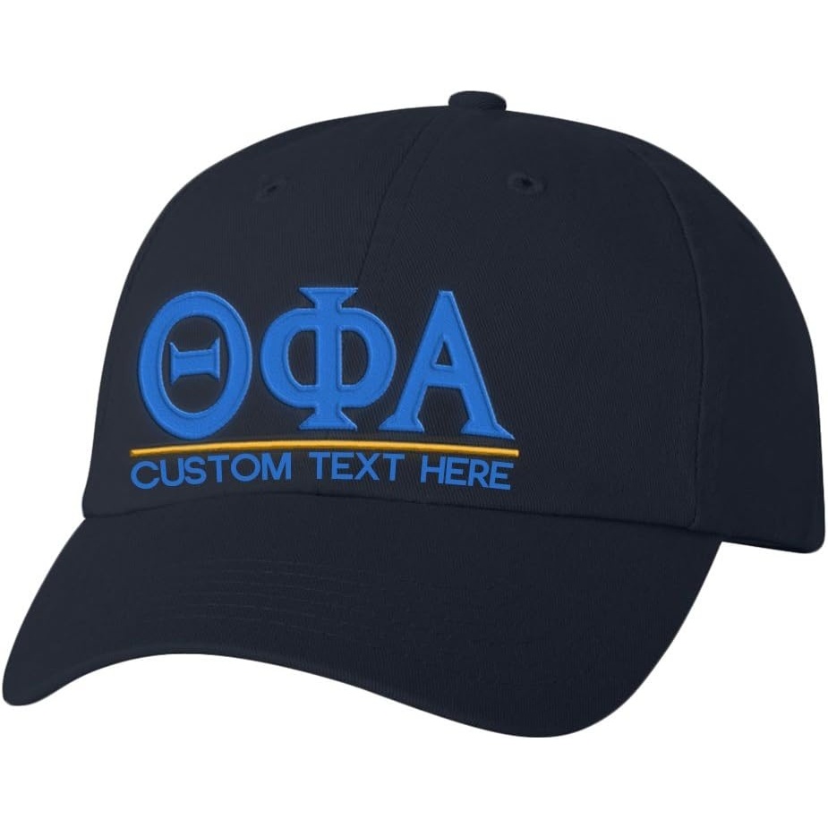 image:imagePersonalized Theta Phi Alpha Greek Line HatNavy Blue