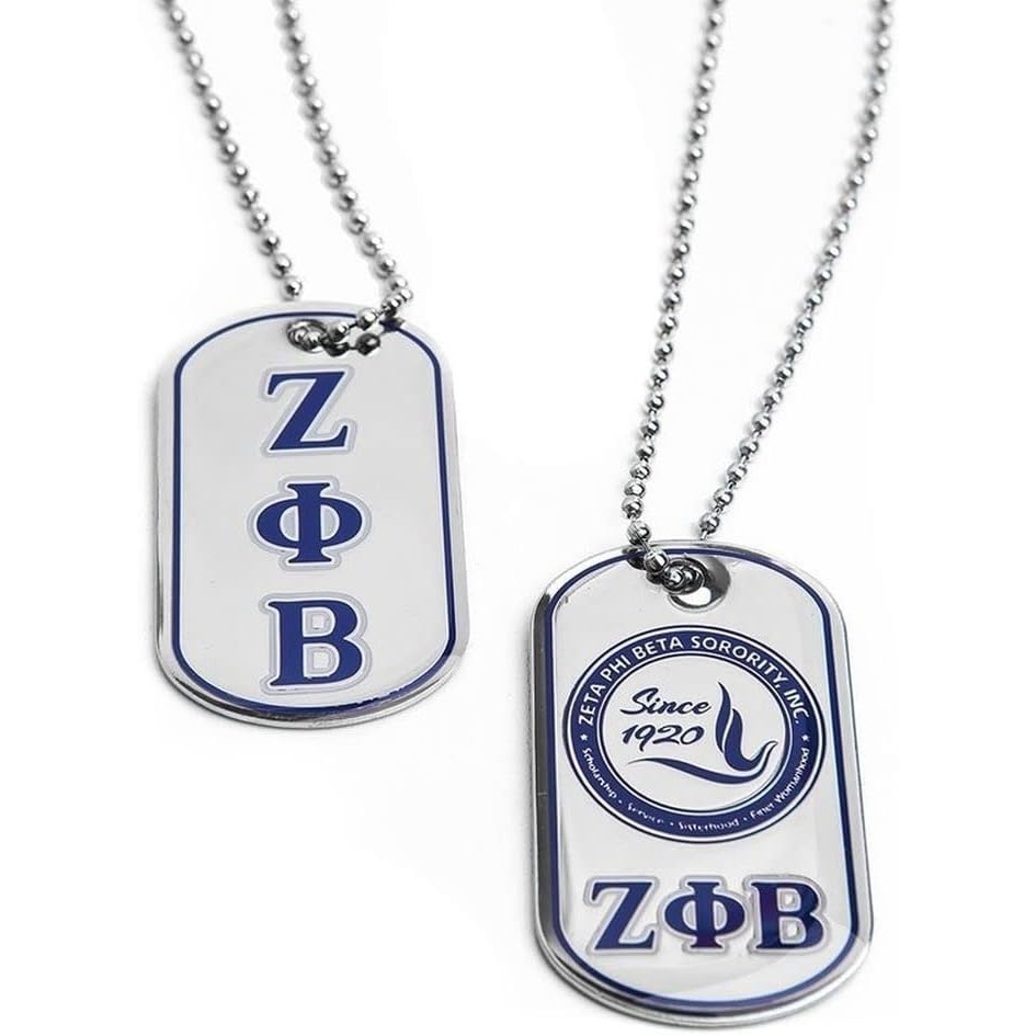 image:imageZeta Phi Beta Reversible Dog Tags