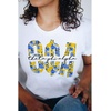 Theta Phi Alpha Floral Big Lettered T-Shirt(White)