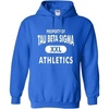 Greekgear Tau Beta Sigma Property Of Athletics Hoodie(Royal Blue)