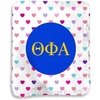 Greekgear Theta Phi Alpha Hearts Sherpa Lap Blanket