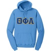 Greekgear Theta Phi Alpha Pigment-Dyed Lettered Hooded Sweatshirt(Blue Moon)